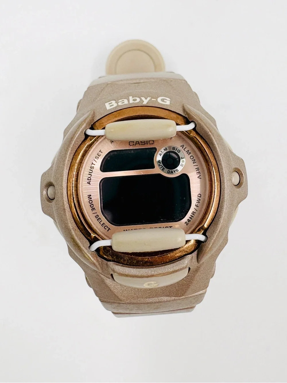 VTG Y2K Casio Baby G Shock Rose Gold Digital Watch